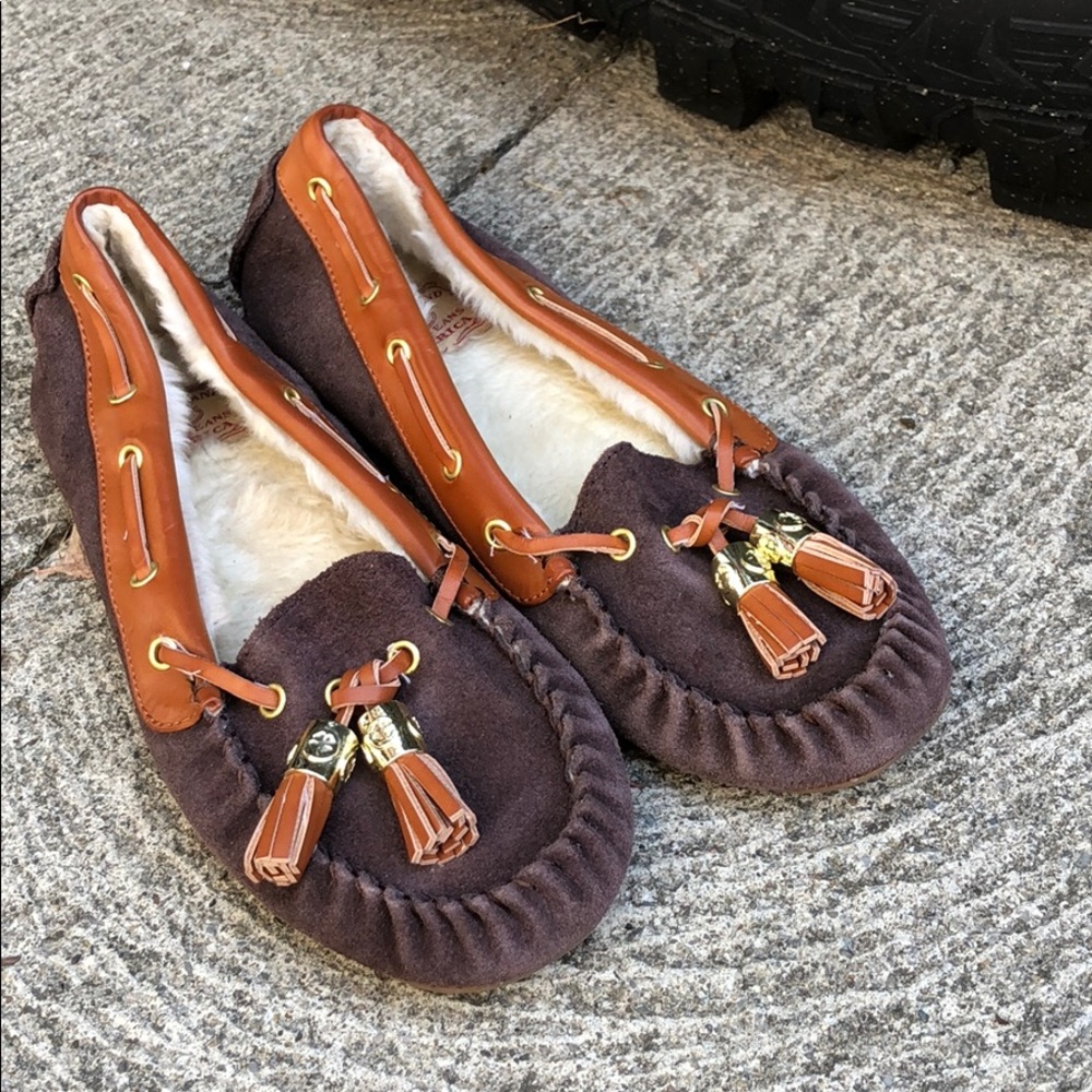 Lucky Brand Suede Loafers Flats Comfy Size 7